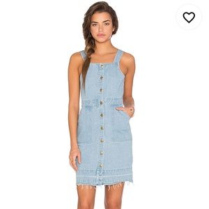 Mink pink denim dress
